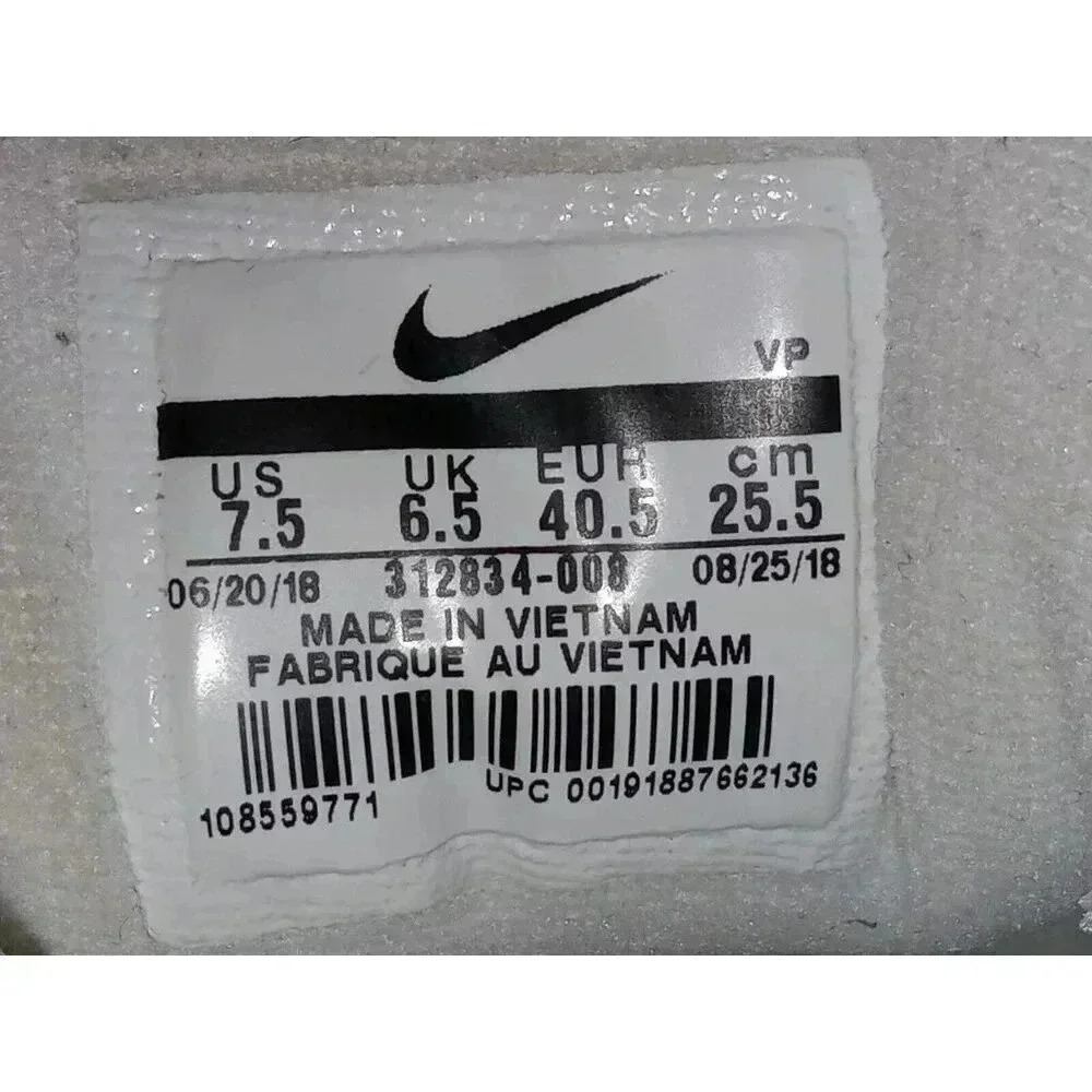 Nike Air Max 97 Premium Mens Sneakers Shoes Black White 312834-008 Size 7.5 - Picture 11 of 12